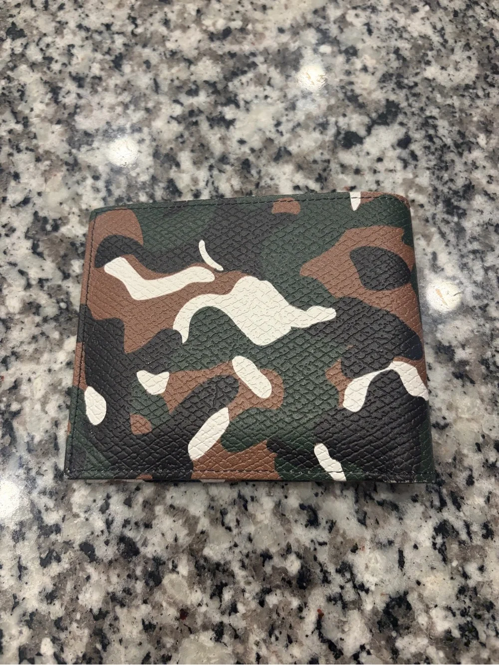 Longchamp Camouflage Bi-fold Wallet